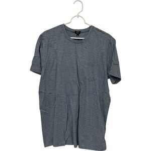 Rails T Shirt Mens XL Buxton Blue Dove Stripe Cotton Round Neck Short Sleeve NWT